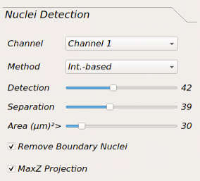 Nuclei Detection Parameters